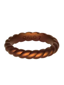 Women's Holographic Twist Stackable Silicone Ring