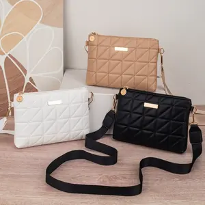 Fashion Mini Phone Bag Embroidered Detail Small Handbag New Triangle Square Purse, Stylish and Compact Design, Perfect for Daily Use