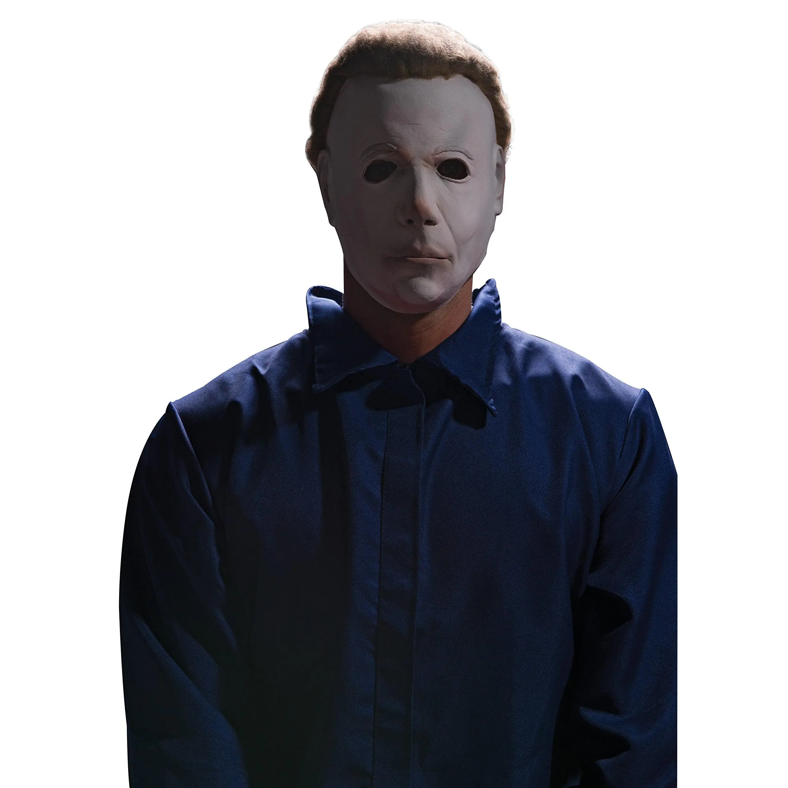 Halloween Movie Michael Myers Costume Mask with Plush Hair