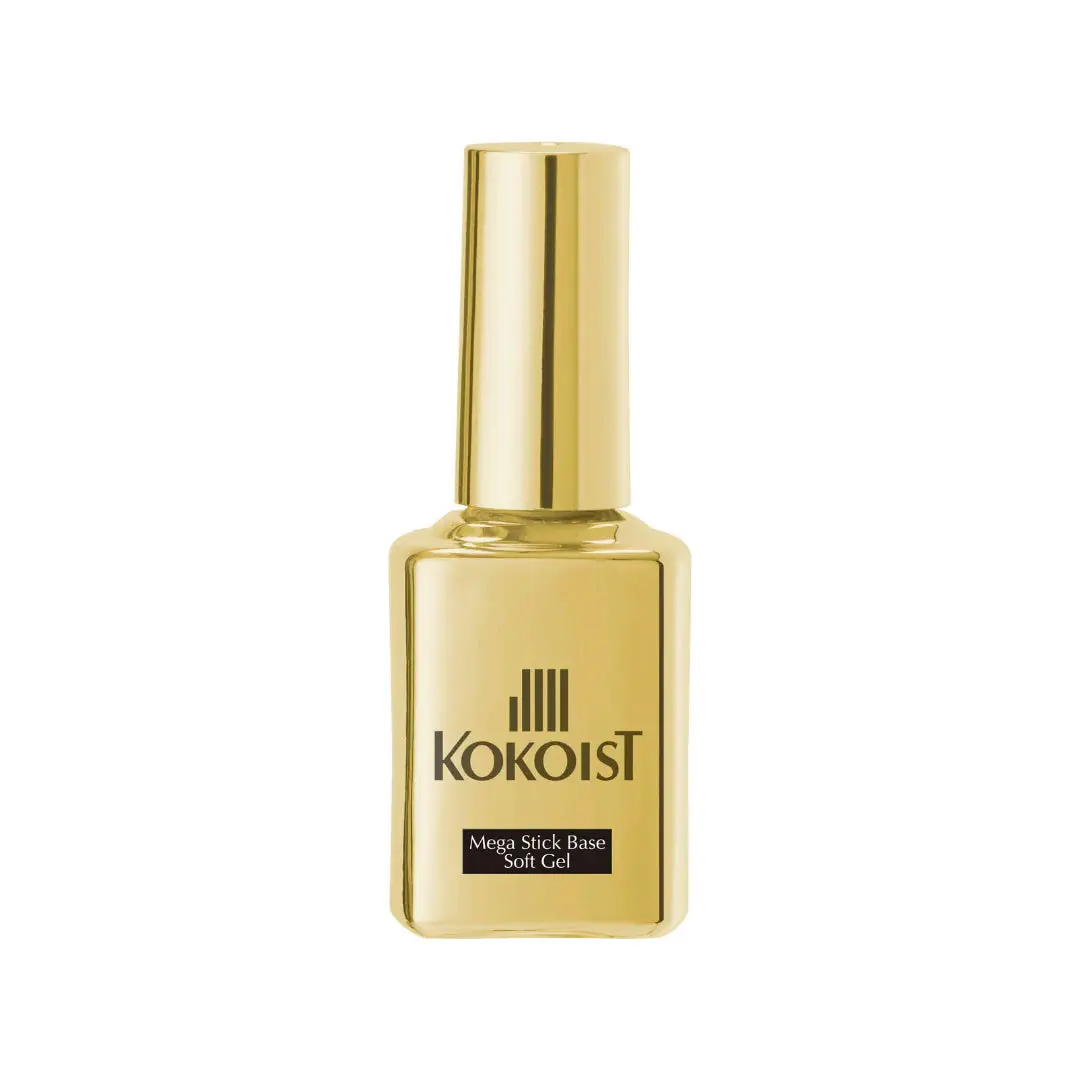 KOKOIST MEGA STICK Soft Gel UV Base Coat, Professional Nails Care Product for Nail Art Prep, Moisture, Polish, Nail Polish