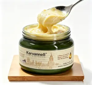 Karvannall Professional Double Treatment Collagen & Açai Oil Intense Repair Hair Mask - Deep Conditioning Treatment for Brittle, Damaged & Bleached Hair - 72-Hour Frizz Control (16.9 fl.oz)