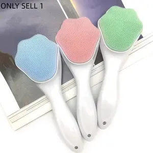 Soft Bristle Face Wash Brush for Women Deep Pore Cleansing Blackhead Remover Facial Cleansing Tool Soft Bristles Gentle on Skin Deep Cleans Pores Removes Dirt Mild Blackhead Removal Daily Face Washing Helper Facial Care Tools