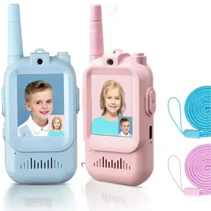 2-Pack Kids Video Walkie Talkies Toyswith Camera-3-5H Playtime, 500.1500ft Range, Clear Sound, Durable &u4 VoiceChangers, Volume Adjustable PerfectGift for 3-12, Great for Qutdoor Play8 lndoor Fan, Holiday Gifts For Children, Christmas Gifts