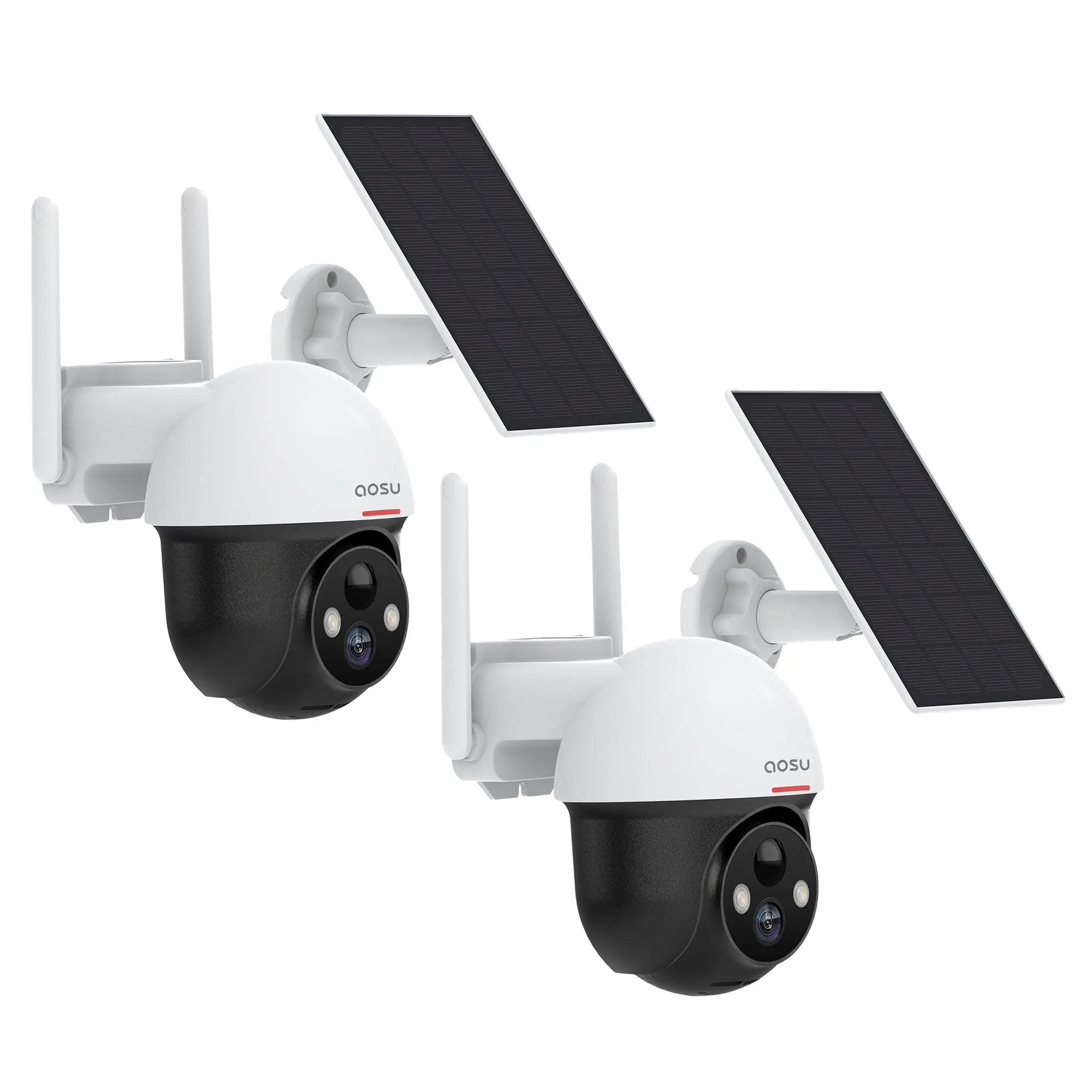 DEKCO Outdoor Solar Home Security Dome Camera w/ WiFi & Motion Alarm (2 Pack) DEKCO Outdoor Solar Home Security Dome Camera w/ WiFi & Motion Alarm (2 Pack)