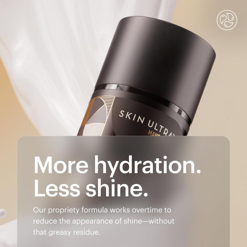 MANSCAPED® Skin Ultra™ Face Moisturizer - Men's Daily Hydrating Skincare Lotion Infused with Hyaluronic Acid, Vitamin E & Shea Butter, Non-Greasy, Fast Absorbing