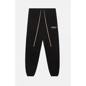 Fear of God ESSENTIALS Men's Black Fleece Sweatpants Fear of God ESSENTIALS Men's Black Fleece Sweatpants