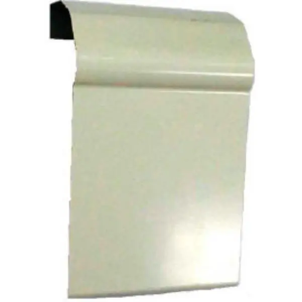 Slant-Fin B306647 4 in. Solid Snap-On Galvanized Steel Wall Trim, 30 Series 101-641, Nu-White Molding for Wallpaper Borders