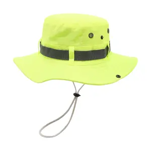 Spring Fluorescent Sun Hat for Men and Women with Adjustable Rope Outdoor