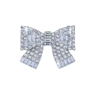 Supreme Silver Bow | Magnetic Brooch Pin