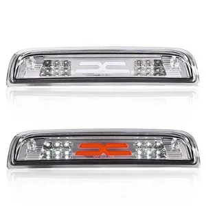 Fit For 14-18 Chevy Silverado GMC Sierra Clear LED Third Brake Light Cargo Lamp