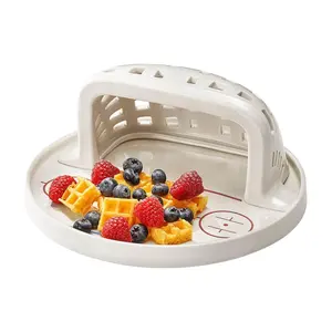 GUTE Hockey Themed Ceramic Plate - Fun Hockey Rink Design with 3D Net - Ice Hockey Birthday Party Decor Sport Events Hockey Gifts Serving Platter - Durable, BPA-Free, Dishwasher Safe 9.8" L