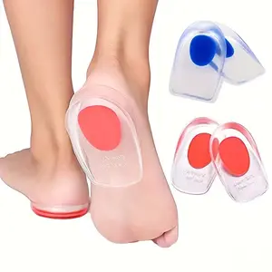 2pairs Unisex Heel Cushions - Heel Pads, Suitable for Achilles Tendon Bone Spurs, Gel Heel Cushion Cups, Shock-Absorbing Support Pads, Women's Shoe Heel Protectors, High Heel Protective Covers, Heel Protective Covers, Shoe Heel Pads, Soft Cushioning