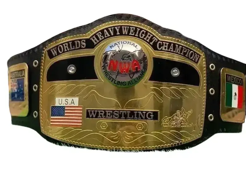 Domed Globe World Heavyweight Wrestling Championship Replica Title 2mm Adult