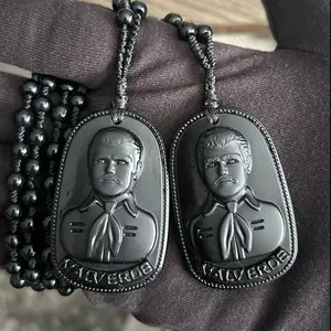 Jesus Malverde bead Necklace