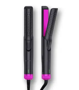 HT10 Airflow Styler, 2-in-1 Curling and Straightener, integrated QuickSet 360°Airflow Technology, quick styling and hold beauty all day long, Lightweight Portable Travel Hair Straightener