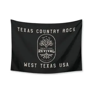 Treaty Oak Revival 'No Vacancy' Tapestry Room Decor for Bedroom Wall Art Decoration tapestry wall hanging Flag Banner 40x30 Inch