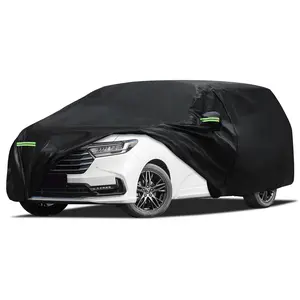 Car Cover Custom Fit for Honda Odyssey Minivan 1999-2025, Migaven Waterproof Full Exterior Cover Sun Rain Protection with Door Zipper Black
