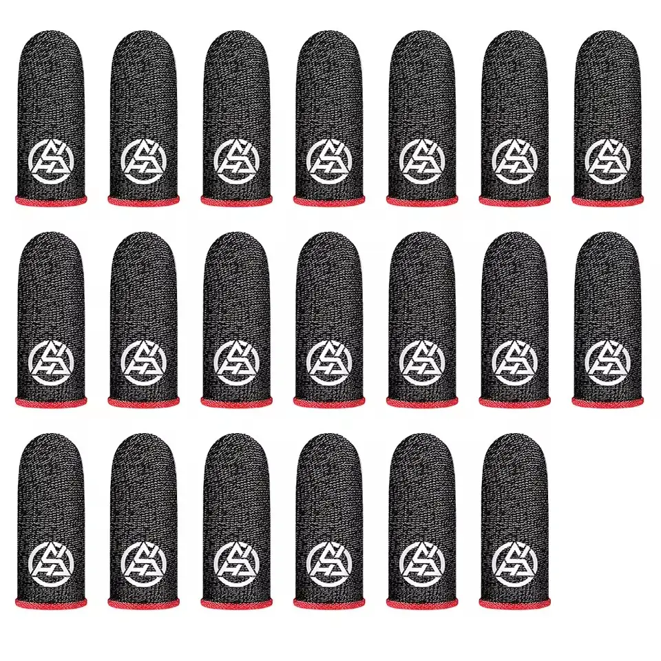 10 Pairs Fingertips Cover Sweatproof for PUBG Gamer Mobile Finger Glove Anti-slip Gaming Finger Sleeves Finger Cots Cover for Touch Screen Mobile Gaming Gaming Accessories Gaming Products