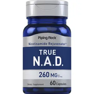 Piping Rock NAD Supplement for Women and Men | Nicotinamide Adenine Dinucleotid | 60 Capsules | Rejuvenator | Non-GMO, Gluten Free
