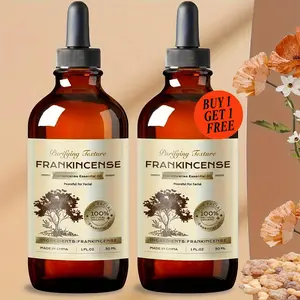 Frankincense Oil - BOGO DUO Luxury 30ml Anti-Aging Skin Repair Holy Oil for Radiant Complexion Fades Fine Lines Brightens Dull Skin Vegan Organic Soothes Delicate Skin Smooth Aroma Body Care Coconut Golden Jojoba | Christmas Gift | Year-End Sale