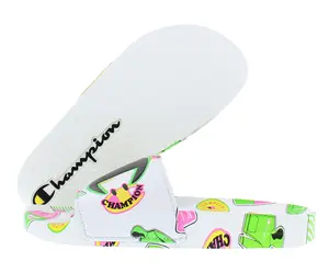 Champion Ipo Catch Print GS Slide Boys Shoes