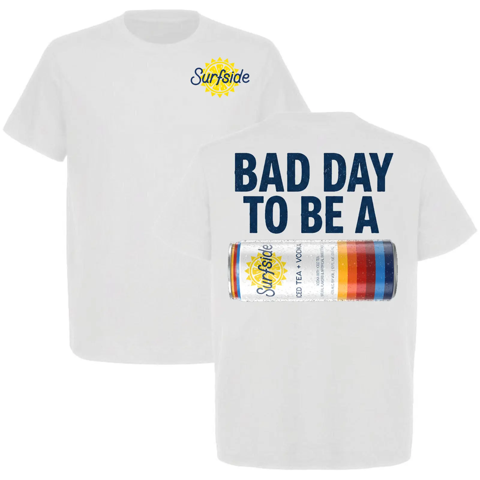 Bad Day To Be A Surfside Shirt, Iced Tea Vodka Lover T-Shirt, Summer Beach Party Graphic Tee, Drinking Shirt for Men Women