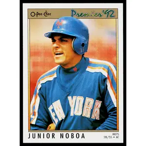 Junior Noboa 1992 O-Pee-Chee Premier #187 New York Mets