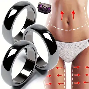 Simple Red Iron Stone Plain Face Ring, Daily Wear Accessory - Perfect for Anniversary And Birthday Gifts, Valentine'S Day, Christmas, Parties, Evening Parties