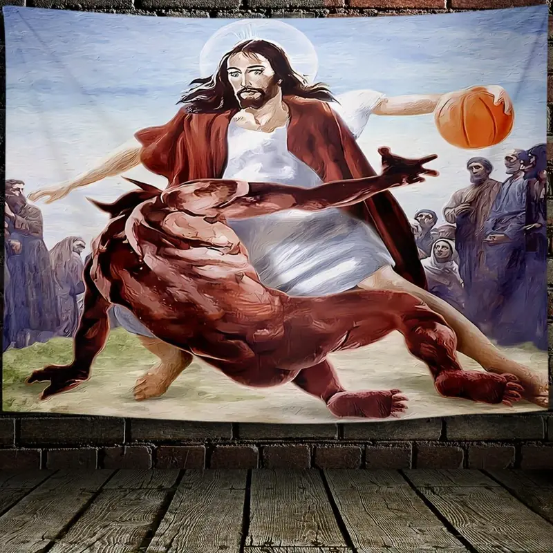 Funny Synthetic Durable Decorative Tapestry - Bright High Color Fastness Printing, Home Wall Hanging, Polyester Indoor/Outdoor Wall Art, Hand Wash Ok, Machine Washable, All Seasons Decor for Living Room, Bedroom