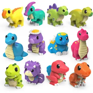 Dinosaur Mold Free Bath Toys, 12 Pack |   Sealed, No Hole Bath Toys Design Keeps Moisture Out |   Soft, Squeezable & Float on Water |   Easy-Grip Baby & Toddler Bath Toy Set |   Baby Pool Toys