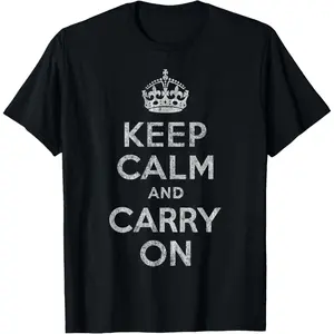 Vintage Keep Calm and Carry On T-Shirt