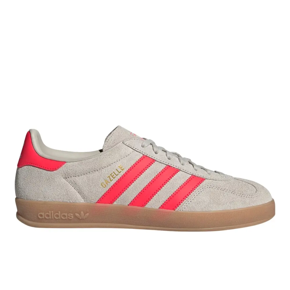 adidas Mens Gazelle Indoor Lace Up Sneakers Shoes Casual - Grey