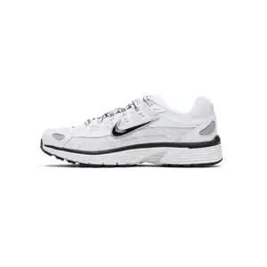 Nike P-6000 White Metallic Silver Black Men's CD6404-107 New Sneakers