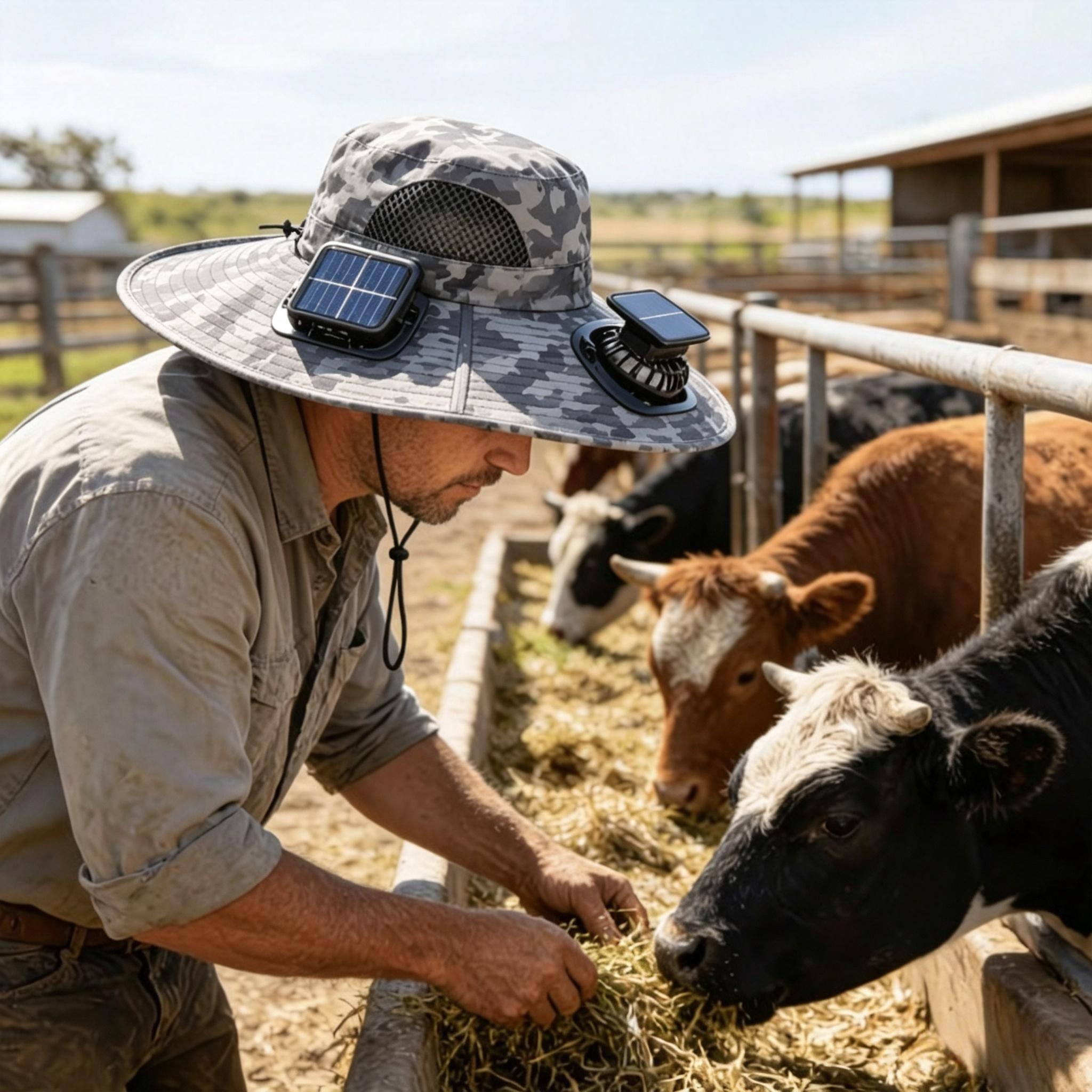 USB & Solar Powered Summer Sun Hat with Dual Fans – Wide Brim Outdoor Hat for Men & Women, Hiking & Fishing USB & Solar Powered Summer Sun Hat with Dual Fans – Wide Brim Outdoor Hat for Men & Women, Hiking & Fishing