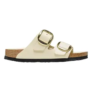 Birkenstock Arizona Big Buckle High-Shine Ecru  1026128 Women's