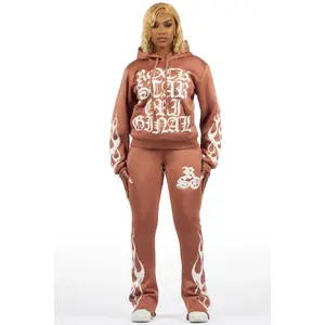 Anisha Mocha Stacked Track Set
