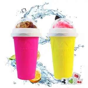 Set of 2 Slushy Cup, Magic Quick Frozen Slushie Maker Cup Cooling Cup Squeeze Cup Slushie Maker, Homemade Milk Shake Ice Cream Maker Turn any Drinks into Slushie Dessert Food