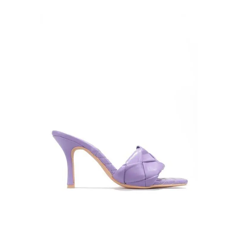 Woven Mule in Lavender