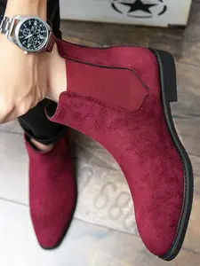 Men's Minimalist Fashionable Chelsea Boots, Casual Trendy Ankle Boots, Fashionable All-match Boots for Daily Wear, Casual Outdoor Boot