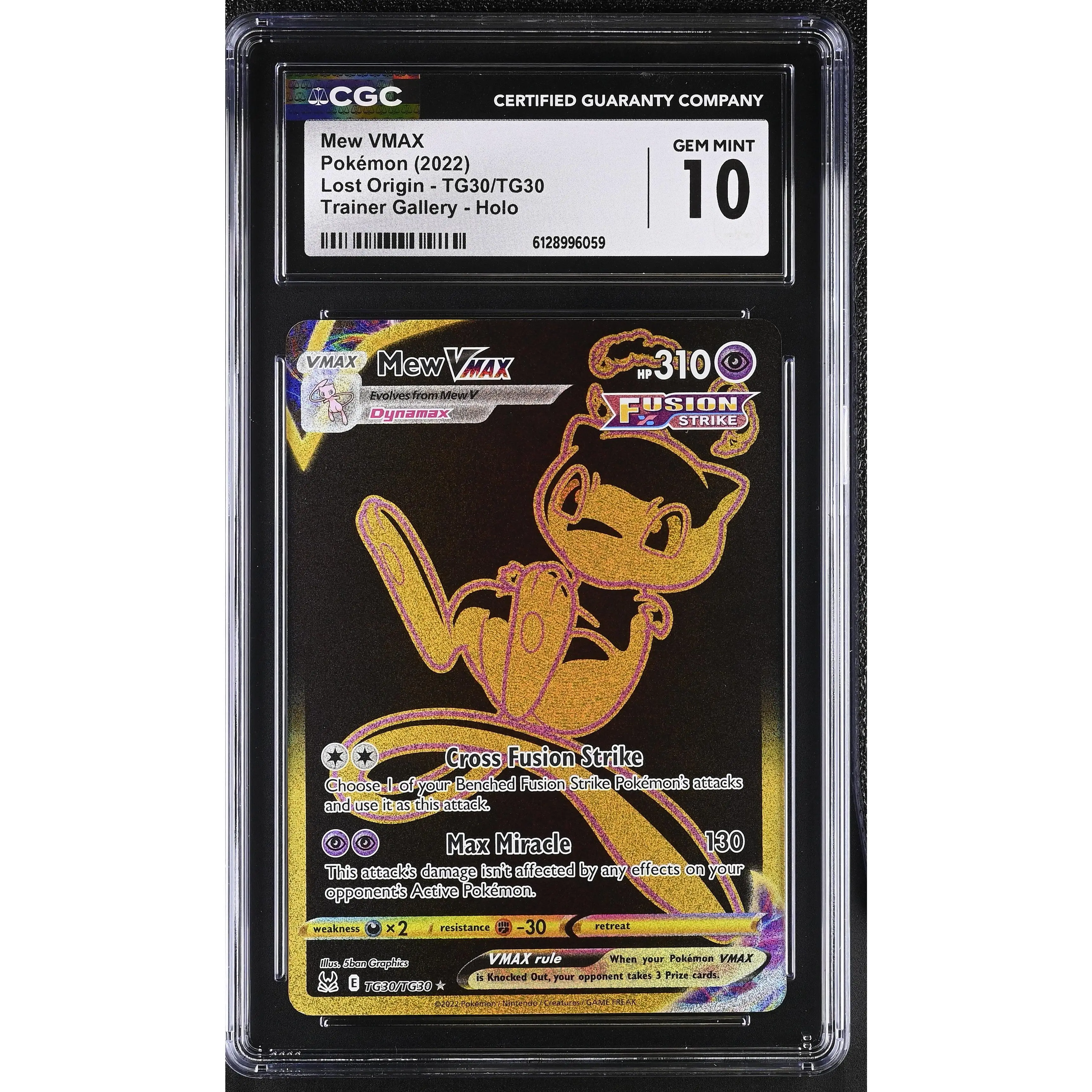 POKEMON TCG: LOST ORIGIN - MEW VMAX - TG30/TG30 (TRAINER GALLERY - HOLO) (ENGLISH) (GRADED / CGC 10) (📌 CONDITION 9.5)