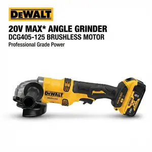 Dewalt DCG405-125 20V Max Angle Grinder – 9000 RPM No-Load Speed, Side Slide Switch – Compact 310mm Length with 9 Position Tool-Free Guard Adjustment multi
