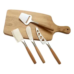 Youzey Cheese Knife & Cutting Board 5 Piece Set
