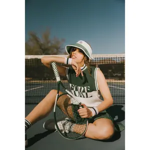 Fore Sleeveless Sweater - Green/White Fore Sleeveless Sweater - Green/White