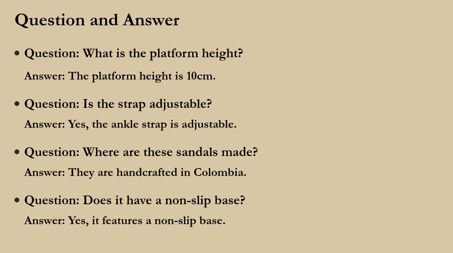 Bold Statement Black 10cm Platform Sandals with Silicone Strap Adjustable Ankle Strap Chunky Sole Non-Slip Base Handcrafted in Colombia