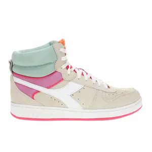 diadora Womens Magic Basket Mid Suede Lace Up Sneakers Shoes Casual - White