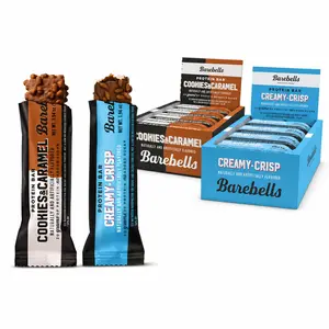 Barebells Cookies and Caramel & Creamy Crisp - Protein Bar Bundle