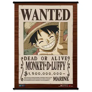 One Piece - Wanted Poster Monkey D. Luffy Wall Scroll