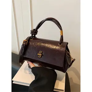 Simple Versatile Small Satchel Bag, Casual Flip Cover Clutch for Shopping & Commuting, Stylish Crossbody Shoulder Bag, Crossbody Clutch Purse