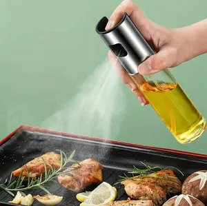 Kitchen Oil Spray Bottle, Glass Condiment Bottle
