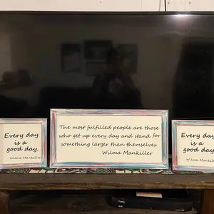 3 Piece Set - 2 10x10 1 12x24 Customizable Frame Quotes Any Color Combination Personalized Wall Art